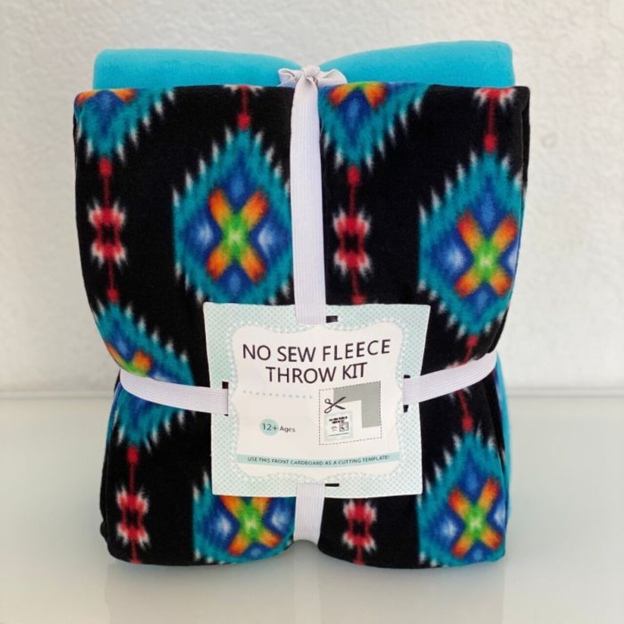 Southwest Heirloom Weave Anti-Pill No Sew Throw Fleece Fabric Kit